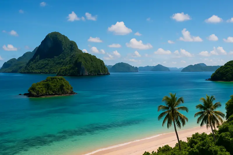 Philippine islands and tropical paradise