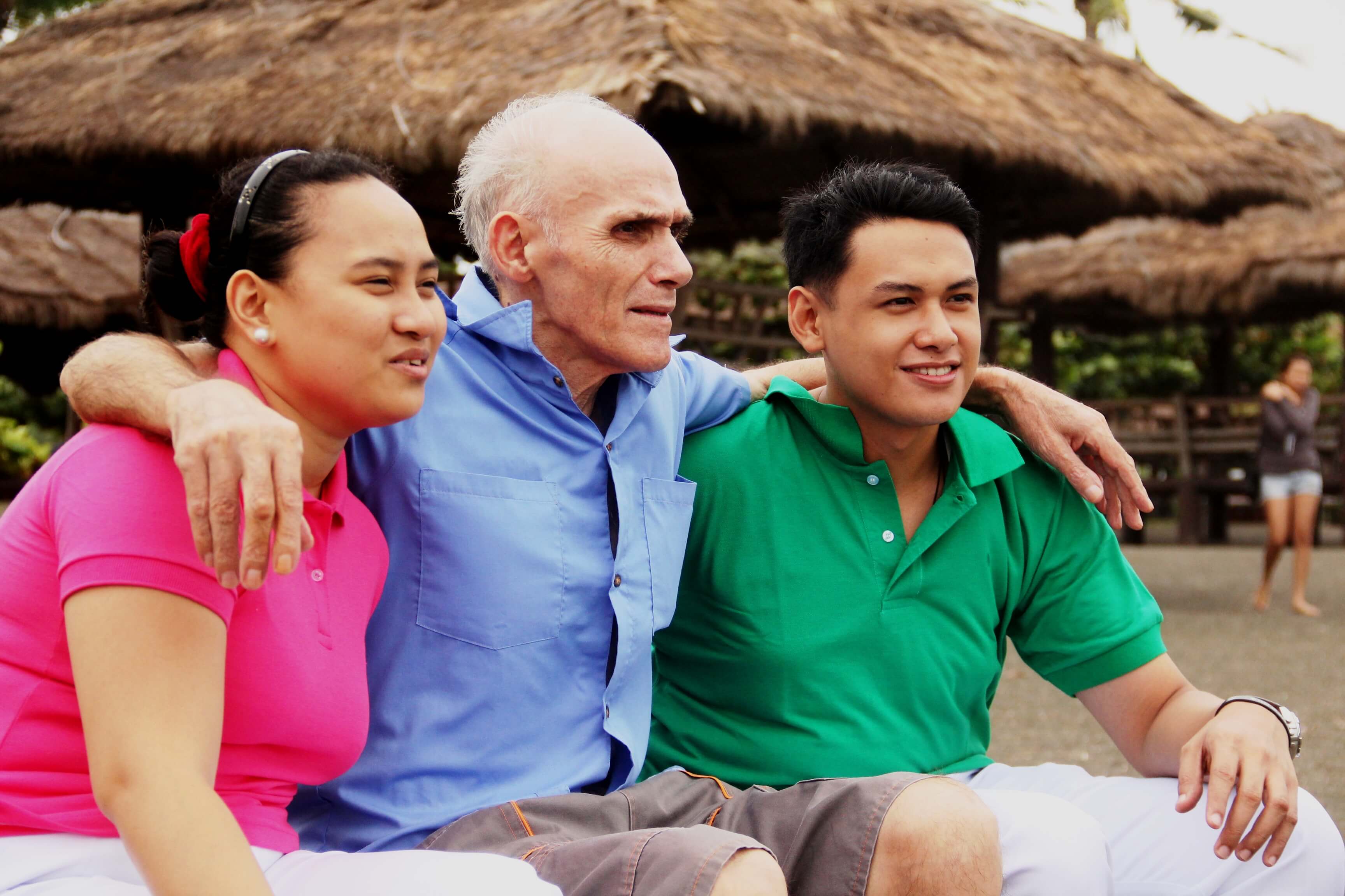 Serene Philippine sunset over care facility grounds